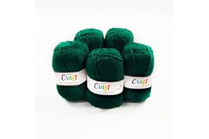 Panini Tessuti, 250 grammi - Gomitoli di Lana Craft 50g al gomitolo - Made in Italy - Disponibile più colori per lavori a maglia unicinetto e ferri n 3.5 e 4-50g 133 m - Fai da te, Filati, Lana