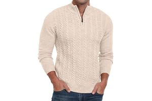 Hisir herr dragkedja jumper kabelstickad vinter rund hals tröja långärmad tröjor vardaglig tröja för män
