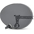 Zone 1 Satellite Dish & Wideband LNB for Sky Q/FreeSat/HD / 4K