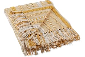 DII narzuta, bawełna, miodowe złoto, 50 x 60