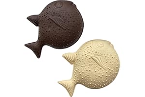 ORTO NATURE Massage Puzzle sensorische Bodenmatte - Orthopädische Spielmatte für Kinder oder als Baby Spielzeug, Puzzlematte Unterlage für den Boden (Stacheliger Fisch – Weich)