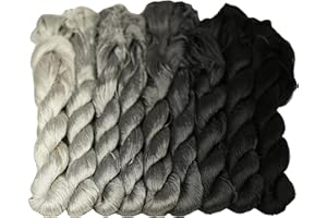 MINGGUXIUYI Natural 100% Silk Thread, Handmade Embroidery Thread, Silk Embroidery Thread (113)