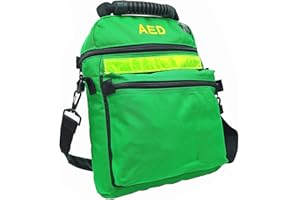 Jipemtra First Aid Bag AED Medical 1st Aid Empty Rescue Defibrillator First Responder Bags for Emergency Critical Healthcare Protection