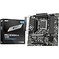 MSI PRO B760M-A WIFI Gaming Motherboard: 4x DDR5, 2.5G Network Solution, Extended Heatsink, Wi-Fi 6E, Lightning Gen 4, 2x HDMI, 4x EZ Debug LED, Frozr AI Cooling, Memory Boost, Core Boost - Black