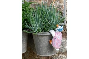 Pot Buddies Beatrix Potter Jemima Puddle-Duck Figure Plant Pot Hanger - Handmade Garden Ornament - Decorative Flower Planter Figurine