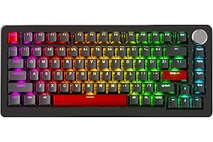 DrunkDeer A75 Pro Tastiera con interruttore magnetico a scatto rapido Tastiera da gioco meccanica Interruttore Hall di azionamento regolabile PBT Keycap RGB Compact TKL 82 tasti USB cablato con