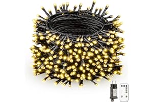 LAITENY Lichterkette Weihnachtsbaum Innen Außen Strombetrieben - 50M 500LED 8 Modi Dimmbar Wasserdicht Weihnachtsdeko Aussen Lichterketten mit Fernbedienung Timer für Balkon, Garten, Hochzeit, Party