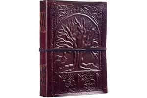 PAPER HIGH Fair Trade Tree Of Life Design Leather Journal