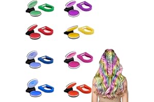 MYSTIQUT 8 Colors Hair Chalks for Girls Washable Hair Chalk Dye for Girls Portable Temporary Bright Hair 8 Color Dye for Women for Kids Teen Women Gifts Halloween Christmas Birthday Party Cosplay