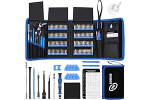 STREBITO Electronics Precision Screwdriver Sets 142-Piece with 120 Bits Magnetic Repair Tool Kit for Phone, MacBook, Computer, Laptop, PC, Tablet, PS4, Game Console