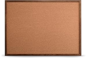 MG Design Tableau en liège avec cadre en bois 50 x 70 cm Brun – organiseur pour notes, photos et plans pour la maison, le bureau et l'école
