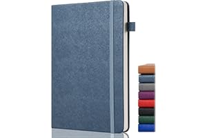 GDMLUP Bullet Dotted Journal – Dotted Journal- Carnet Pointillé A5 – 140GSM Papier Épais Avec 152 Pages, Poche Arrière, Porte Stylo, Couverture Rigide, pour Planification, Notes