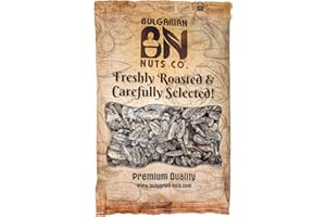 BULGARIAN NUTS 1 kg Jumbo Geröstete und Gesalzene Schwarze Sonnenblumenkerne in der Schale, frisch geröstet