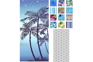 IGINOA Strandtuch XXL Microfaser Strand Badetuch Groß Palme Handtuch 180x90 Schnelltrocknende Strandhandtuch Sandfrei Mikrofaser Badehandtücher Mädchen Strandbadetuch Dünn Leicht Beach Towel
