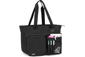 ‎TRUNAB Trunab Lehrertasche Tragbare Teacher Bag, Arbeitstasche für Lehrer mit mehreren Taschen, ideal für Arbeit, Reisen, Schule, Büro und Business, Patentiertes Design, Schwarz
