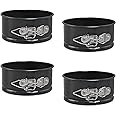 xocome Mini Cake Tins Round Set, 4 Inch Springform Cake Pan with Removable Bottom Non-Stick Coating, for Cheesecakes, Pie and Quiches 4 Pieces