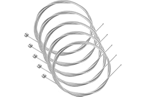 cyclingcolors 5x cavo freno bici mtb 2m acciaio zincato bicicletta city filo reparizione ricambio cavi argento