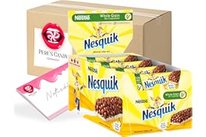 ‎PERE’S CANDY Pere's Candy Bundle for 16 x 25 g Nestle Nesquik Breakfast Cereal Bar + Pere's Candy Notepad DIN A7-25 Sheets