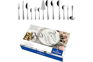 ‎VILLEROY & BOCH Villeroy & Boch Mademoiselle Mieszany Komplet Sztućców, Srebrny, 68 Szt.