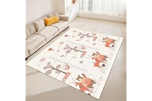 FENIXSHOP24 Tappeto Gioco Bambini Neonati - Pieghevole, Reversibile, Impermeabile 180x150x1 cm - (FANTASIA FD003)