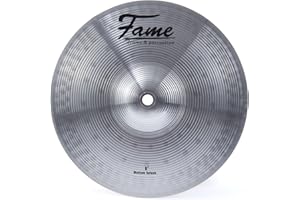 Fame Reflex Splash 8" Becken, Robustes Einsteiger Schlagzeugbecken, Messing, Obertonreicher Durchsetzungsfähiger Klang, Vielschichtiges Frequenzspektrum, Silver Brilliant Finish"