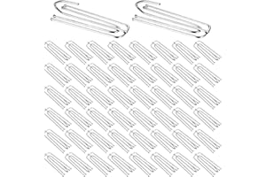 BUT OSWETF 50 PzGanci per Tende a 4 Punte, Gancio da Tenda in Metallo con 4 Denti, Ganci Tende in Acciaio Inox, Ganci Pieghe Profonde Pesanti per Finestra Rende Plissettate Binari Tenda da Doccia Pieghettato