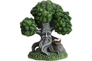 Uotyle Aquarium Ornament Large Tree Man Decoration For Fish Tank Non-Toxic Aquarium Cave Accessories for Fish Hide and Play