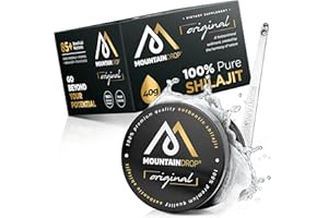 ‎MOUNTAINDROP Mountaindrop Mumijo Shilajit Original - 40g I Naturreines Shilajit mit Fulvinsäure & Huminsäure aus Altei Gebirge I In Handarbeit geerntet & gereinigt