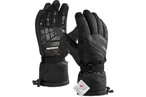 TRENDOUX Waterproof Touchscreen Ski Gloves: -40℉ Unisex Windproof Extreme Cold Weather Thermal Winter Gloves for Men Women, 3M Thinsulate insulated Gloves for Snowboarding Outdoor Walking