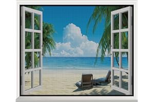 VOLLENC Moustiquaire Fenetre, Rideau de Anti Insectes, 55x105cm Moustiquaire Fenetre en Fibre de Verre, pour portes fenêtres balcon séjour, Noir