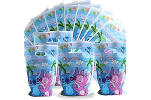 FCMTFV Stit-ch sacchetti regalo,50pcs Stit-ch sacchettini compleanno bambini,Stit-ch Bambini Sacchetti,bustine regalini fine festa bambini,per Borsa di Regalo per Natale,Festa
