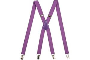 Olata Tirantes Finos Con Cierre De Clip Unisex Ajustables En Forma De X Con Clips Metálicos- 2.5 cm