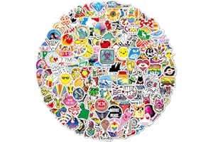 Ptyism 200 Piezas Pegatinas de Graffiti Impermeables de Vinilo para Botella, Ordenador Portátil, Guitarra, Teléfono Móvil y Más