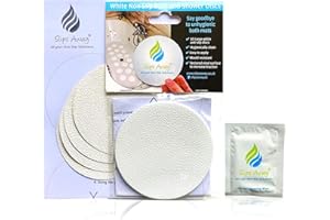 SLIPS AWAY ALL YOUR NON SLIP SOLUTIONS Non Slip Bath Mat Shower Stickers adhesive non rubber (10 Large White Discs)
