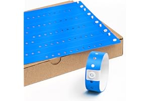 MESSIMO Braccialetti Discoteca in Vinile Senza Stampa 19 x 255 mm - 100 Pezzi Bracciali Monouso per Eventi - Autoadesiva e Impermeabile