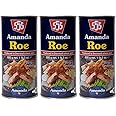 Amanda 555: Tinned Cod Roe | The Original Cod Roe | High in Protein Omega 3 Vitamin D & B12 | MSC Certified, Sustainable, and Delicious | Perfect for Home or Fish & Chip Shops (3 x 600g)