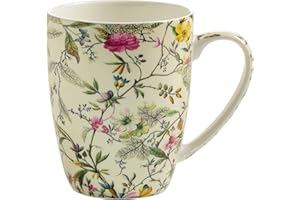 Maxwell & Williams WK03400 filiżanka 400 ml – Kilburn – porcelana Bone China z połyskiem kolorowa, pudełko na prezent, Summer Blossom