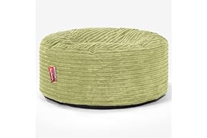 ‎LOUNGE PUG Lounge Pug, Sitzhocker Pouf, Sitzpouf, Cord Hellgrün