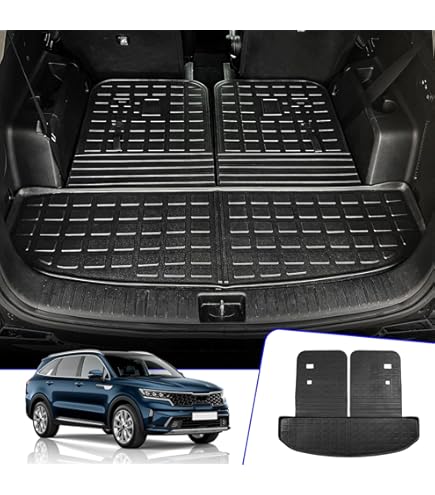 BDK Heavy Duty Black Rubber Car Floor Mats – Universal Fit For Kia Sorento & More