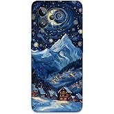 Gramaphone Realme GT 2 Pro ile Uyumlu Uzay Desenli Telefon Kılıfı + Ekran Koruyucu - 5857