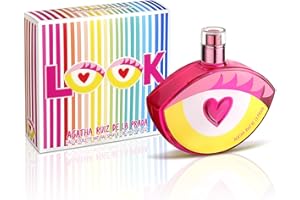 Agatha Ruiz de la Prada, Perfumes LOOK! Eau de Toilette para Mujer, Larga duración, Fragancia alegre, moderna y con encanto, Notas frutales, florales y cítricas, Optimo para uso diario, 80 ml