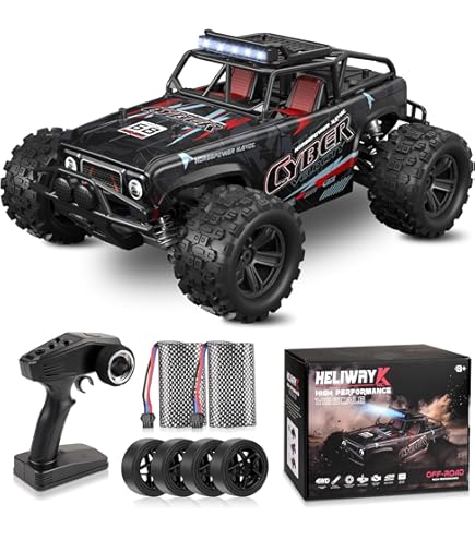 MOJINO Op afstand bestuurde auto vanaf 5-12 jaar, 1:18, RC auto, monstertruck, 22 km/u, speelgoed en cadeau voor jongens