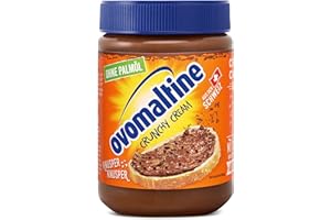 ‎OVOMALTINE Ovomaltine Crunchy Cream Brotaufstrich - einzigartig knusprige Schoko-Creme ohne Palmöl - süßer Aufstrich mit knusprigen Ovomaltine Stückchen - hergestellt in der Schweiz (1 x 380g)