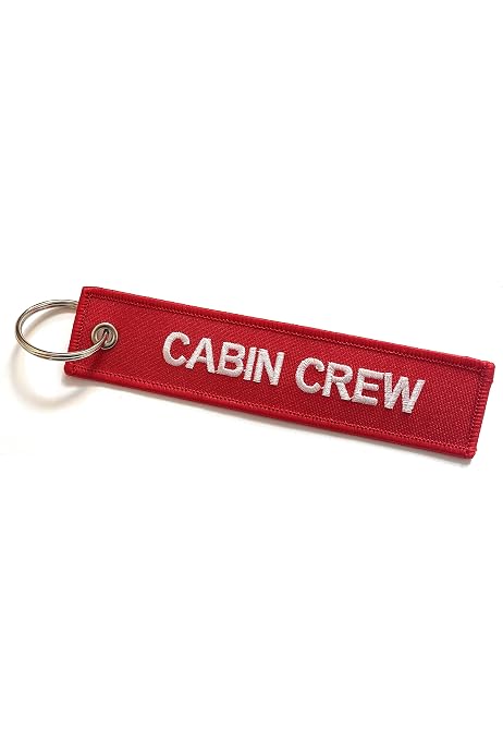 Étiquette 'Remove Before Flight' Aviamart - Porte-clés Rouge/Blanc, 13x3cm, Tissu Haute Qualité