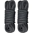 SHADDOCK Boat Dock Line Rope Double Braid Nylon Boating Dock Lines Rope Mooring Rope Ultra Strong and Soft Anchor Rigging Line Boat Accessories,16.5ft,3/8inch