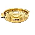 E-HANDICRAFTS Pure Brass Urli/Uruli Hammered Bowl (14 Inches)