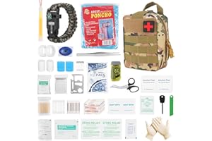 Mineup Torba pierwszej pomocy, 192 szt. Taktyczny zestaw pierwszej pomocy na urazy, Medyczna torba taktyczna, Zestaw pierwszej pomocy wojskowy, Torba medyczna do domu samochodu szkoły kempingu na