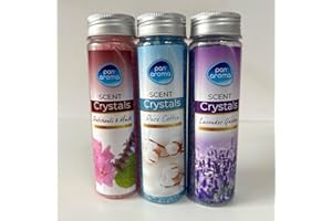 PADMASHRE Pan Aroma Scent Crystals Lavender Garden/Pure Cotton/Patchouli & Musk Pack Of 3.