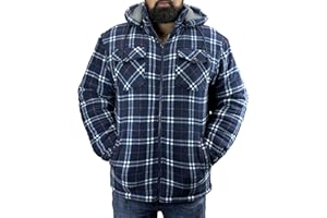 Game Technical Apparel Mens Richmond Sherpa Fleece Lined Thick Lumberjack Hooded Jacket