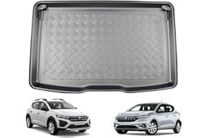 NOMAD Boot Liner for Dacia Sandero 2021+ Recyclable Non-Toxic Plastic (PE) Boot Floor Upper Position Tailored Fit Car Floor Guard Tray Black Fitted Accessory Dog Friendly Waterproof with Raised Edges